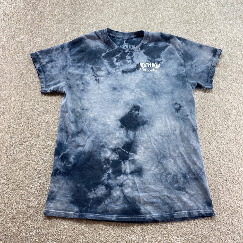 Death Row Records Shirt Mens Size Medium Electric Chair Tie‎ Dye Graphic Tee